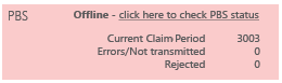 Red PBS Status Panel - Offline