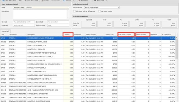 Regular Batch Stocktakes